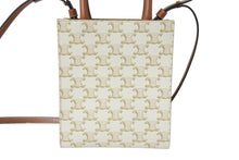 Load image into Gallery viewer, CELINE セリーヌ 2WAYショルダーバッグ ミニバーティカルカバ トリオンフ 194372BZK.04LU ブラウン ゴールド金具 美品 中古 4c069304