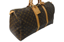 Load image into Gallery viewer, LOUIS VUITTON ルイヴィトン キーポル50 ボストンバッグ M41426 モノグラムキャンバス ブラウン ゴールド金具 美品 中古 4c069305