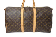 Load image into Gallery viewer, LOUIS VUITTON ルイヴィトン キーポル50 ボストンバッグ M41426 モノグラムキャンバス ブラウン ゴールド金具 美品 中古 4c069310