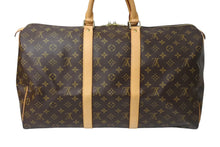 Load image into Gallery viewer, LOUIS VUITTON ルイヴィトン キーポル50 ボストンバッグ M41426 モノグラムキャンバス ブラウン ゴールド金具 美品 中古 4c069310