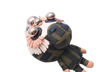 画像をギャラリービューアに読み込む, 極美品 FENDI フェンディ バッグキーホルダー ズッカ柄 スペースモンキーレザー×キャンバス ピンク×ブラウン 中古 4c069313 