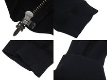 Load image into Gallery viewer, CHROME HEARTS クロムハーツ パーカー フーディ ダガージップ 001-064348 コットン シルバー925 ブラック サイズM 美品 中古 4c069323
