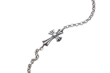 Load image into Gallery viewer, 極美品 Chrome Hearts クロムハーツ タイニー クロス ブレスレット ユニセックス 2.8g 18cm シルバー925 中古 4c069325