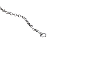 極美品 Chrome Hearts クロムハーツ タイニー クロス ブレスレット ユニセックス 2.8g 18cm シルバー925 中古 4c069325