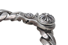 Load image into Gallery viewer, Chrome Hearts クロムハーツ ID クロス ブレスレット ユニセックス 117g 20cm シルバー925 中古 美品 4c069331