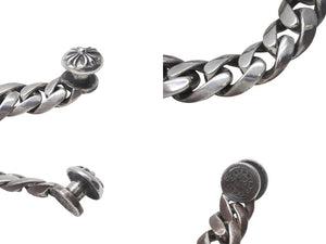 Chrome Hearts クロムハーツ ID クロス ブレスレット ユニセックス 117g 20cm シルバー925 中古 美品 4c069331