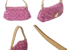 Load image into Gallery viewer, LOUIS VUITTON ルイ ヴィトン ミニプリーティ フューシャ ワンショルダーバッグ M95216 モノグラムデニム ピンク 美品 中古 4c069336