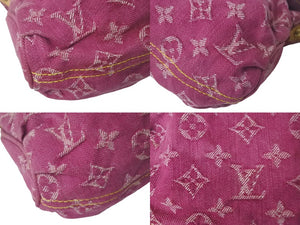 LOUIS VUITTON ルイ ヴィトン ミニプリーティ フューシャ ワンショルダーバッグ M95216 モノグラムデニム ピンク 美品 中古 4c069336