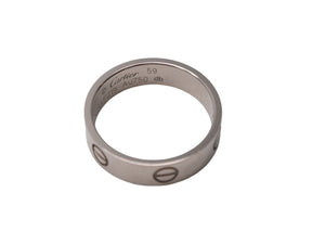 Cartier カルティエ ラブ リング 指輪 アクセサリー LLP219 WG ホワイトゴールド 7.0g サイズ19号 シルバー 美品 中古 4c069340