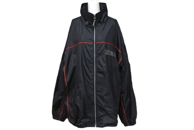 pelle pelle ペレペレ ナイロンジャケット ナイロン100％ ブラック 刺繍プリント サイズXL 美品 中古 4c069344
