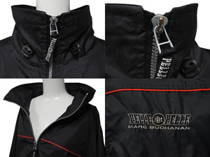 pelle pelle ペレペレ ナイロンジャケット ナイロン100％ ブラック 刺繍プリント サイズXL 美品 中古 4c069344