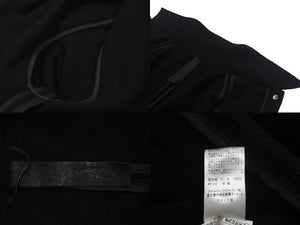 CHROME HEARTS クロムハーツ コート クロスボールボタン サイズL ブラック ウール シルバー925 美品 中古 4c069346