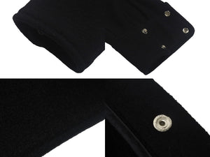 CHROME HEARTS クロムハーツ コート クロスボールボタン サイズL ブラック ウール シルバー925 美品 中古 4c069346
