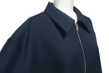 Load image into Gallery viewer, 新品未使用品 JIL SANDER ジルサンダー ジップアップ シャツジャケット J22DL0178 サイズ41 ブルー ポリエステル90 中古 4c069347