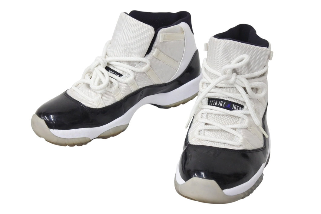 NIKE ナイキ AIR JORDAN 11 RETRO エア ジョーダン11 レトロ 378037 コンコルド スニーカー サイズ29cm ブラック ホワイト 美品 中古 4c069350