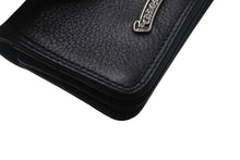 Load image into Gallery viewer, CHROME HEARTS クロムハーツ CARD CASE カードケース 名刺入れ レザーシルバー925 ブラック 美品 中古 4c070266