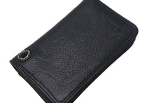Load image into Gallery viewer, CHROME HEARTS クロムハーツ CARD CASE カードケース 名刺入れ レザーシルバー925 ブラック 美品 中古 4c070266