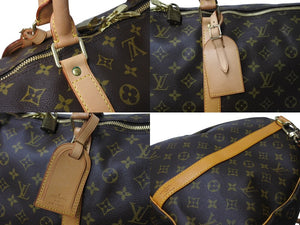 LOUIS VUITTON ルイヴィトン キーポルバンドリエール60 ボストンバッグ M41412 モノグラムキャンバス ブラウン ゴールド金具 美品 中古 4c069374