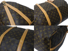 Load image into Gallery viewer, LOUIS VUITTON ルイヴィトン キーポルバンドリエール60 ボストンバッグ M41412 モノグラムキャンバス ブラウン ゴールド金具 美品 中古 4c069374