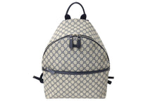 Load image into Gallery viewer, GUCCI グッチ GGスプリーム リュックサック 246414 GGキャンバス レザー シルバー金具 ベージュ 美品 中古 4c069378