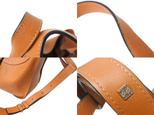 Load image into Gallery viewer, LOEWE ロエベ ハンモックバッグ スモール ハンドバッグ 10894442 ブラウン ソフトグレインカーフ シルバー金具 美品 中古 4c069388