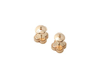 Load image into Gallery viewer, Van Cleef &amp; Arpels ヴァンクリーフ＆アーペル スウィート アルハンブラ ピアス 2.47g マカライト ゴールド Au750刻印 美品 中古 4c069404