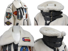 Load image into Gallery viewer, 新品未使用品 AVIREX アヴィレックス RETRO BOA B-3 TOP GUN B-3ジャケット 6112177 ホワイト マルチカラー サイズL 中古 4c069409