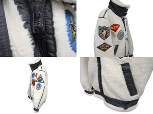 新品未使用品 AVIREX アヴィレックス RETRO BOA B-3 TOP GUN B-3ジャケット 6112177 ホワイト マルチカラー サイズL 中古 4c069409