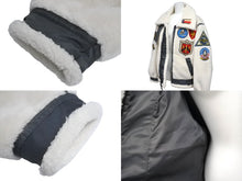 Load image into Gallery viewer, 新品未使用品 AVIREX アヴィレックス RETRO BOA B-3 TOP GUN B-3ジャケット 6112177 ホワイト マルチカラー サイズL 中古 4c069409