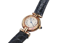 Load image into Gallery viewer, CARTIER カルティエ 時計 マストコリゼ 590002 ヴェルメイユ レザーベルト QZ 白文字盤 美品 中古 4c069423