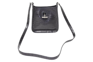 極美品 HERMES エルメス ヴェスパTPM ショルダーバッグ □J刻印 ニロティカス ブラック シルバー金具 中古 4c069431