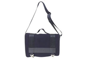 極美品 CHANEL シャネル ショルダーバッグ A26169 スポーツライン 9番台 ココマーク キャンバス レザー フェルト シルバー金具 中古 4c069435