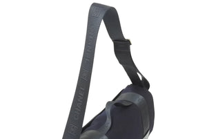極美品 CHANEL シャネル ショルダーバッグ A26169 スポーツライン 9番台 ココマーク キャンバス レザー フェルト シルバー金具 中古 4c069435