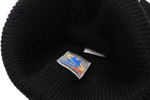 新品未使用 SAINT MICHAEL セントマイケル KNIT CAP ニットキャップ SM-YS1-0000-081 ワンサイズ ウール ブラック ホワイト 中古 4c069472