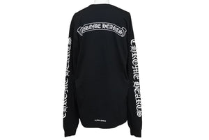 CHROME HEARTS クロムハーツ 長袖 Tシャツ ロンT サイズM ブラック ホワイト 022031192 美品 中古 4c069487