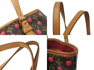 LOUIS VUITTON ルイヴィトン モノグラム チェリー バケットPM 村上隆  