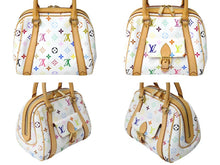 Load image into Gallery viewer, 極美品 LOUIS VUITTON ルイヴィトン プリシラ ハンドバッグ モノグラム マルチカラー M40096 ホワイト 中古 4c069498