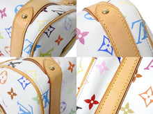 Load image into Gallery viewer, 極美品 LOUIS VUITTON ルイヴィトン プリシラ ハンドバッグ モノグラム マルチカラー M40096 ホワイト 中古 4c069498