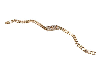 YG750 ブレスレット チャーム14K ダイヤモンド イニシャル REI 16cm 19.9g 喜平 マイアミ キューバン 美品 中古 4c069513