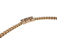 Load image into Gallery viewer, YG750 ブレスレット チャーム14K ダイヤモンド イニシャル REI 16cm 19.9g 喜平 マイアミ キューバン 美品 中古 4c069513