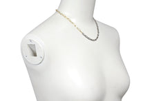 Load image into Gallery viewer, MILAMORE ミラモア クラシックデュオチェーンI K18wg/YGコンビ ネックレス ダイヤ 0.08ct 7.7g 40cm 美品 中古 4c069515