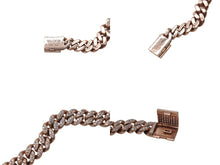 Load image into Gallery viewer, K14PG ダイヤ ハート カット ブレスレット 16.5cm 20.9g ピンク ローズ ゴールド 喜平 マイアミ キューバン 美品 中古 4c069516