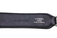 Load image into Gallery viewer, 極美品 HERMES エルメス ショルダーストラップ スタッズ C刻印 ヴォースイフト ブラック シルバー金具 中古 4c069538