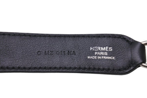 極美品 HERMES エルメス ショルダーストラップ スタッズ C刻印 ヴォースイフト ブラック シルバー金具 中古 4c069538