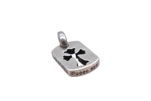 CHROME HEARTS クロムハーツ タイニー カットアウトクロスドッグタグ ペンダント 重量約3g 2006/.925刻印 シルバー925 美品 中古 4c069550