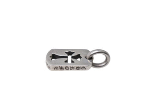 CHROME HEARTS クロムハーツ タイニー カットアウトクロスドッグタグ ペンダント 重量約3g 2006/.925刻印 シルバー925 美品 中古 4c069550