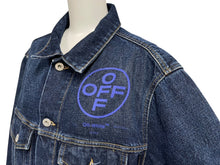 画像をギャラリービューアに読み込む, 極美品 OFFWHITE オフホワイト デニムジャケット コットンネイビー サイズL OMYE005T20DEN004 中古 4c069552 
