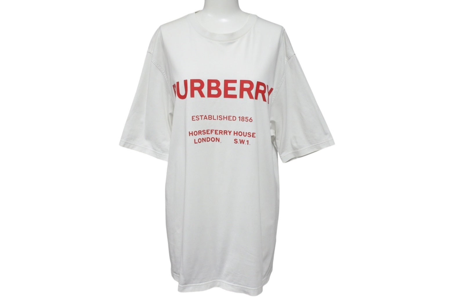 Burberry バーバリー 半袖Tシャツ 赤ロゴ 8017225 タイランド製