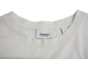 Burberry バーバリー半袖Tシャツ 赤ロゴ 8017225 タイランド製 コットン ホワイト レッド サイズM 美品 中古 4c069558 