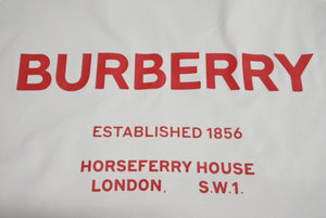 Burberry バーバリー半袖Tシャツ 赤ロゴ 8017225 タイランド製 コットン ホワイト レッド サイズM 美品 中古 4c069558 
